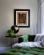 Load image into Gallery viewer, City Maps, Wooden Street Cutouts, MEDIUM Size 16x20", 100+ US Cities