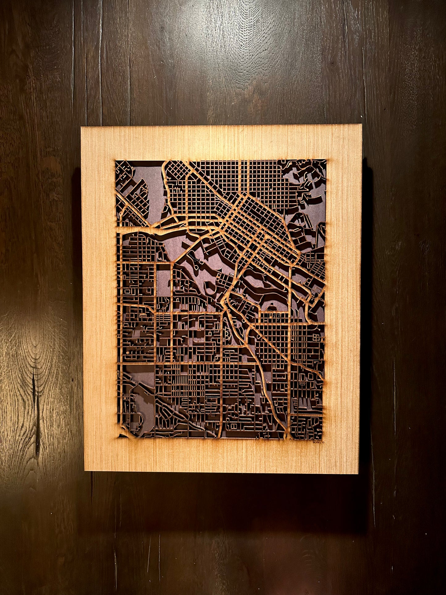 Boise, ID City Street Map | Modern Wood Wall Art in a Minimalist design. 2 sizes