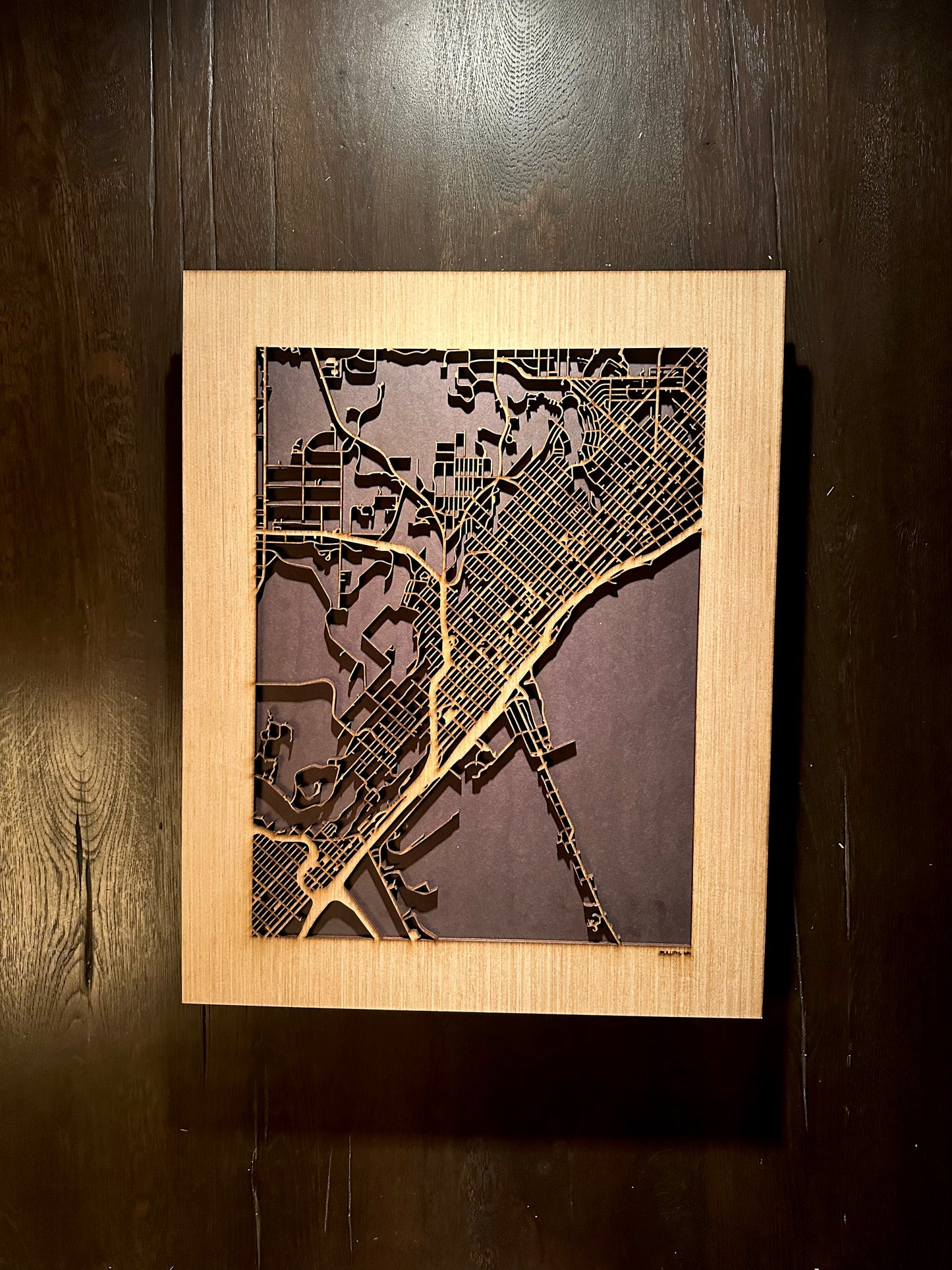 Duluth, MN City Street Map | Modern Wood Wall Art in a Minimalist design. 2 sizes