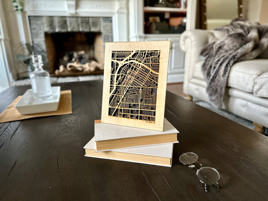 Las Vegas, NV City Street Map | Modern Wood Wall Art in a Minimalist design. 3 sizes