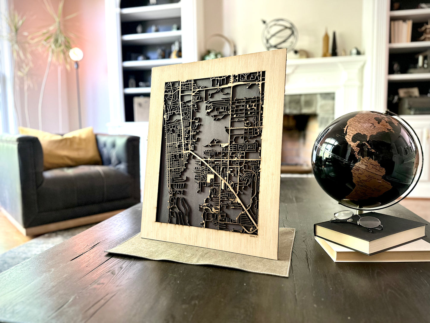 Naples, FL City Street Map | Modern Wood Wall Art in a Minimalist design. 2 sizes