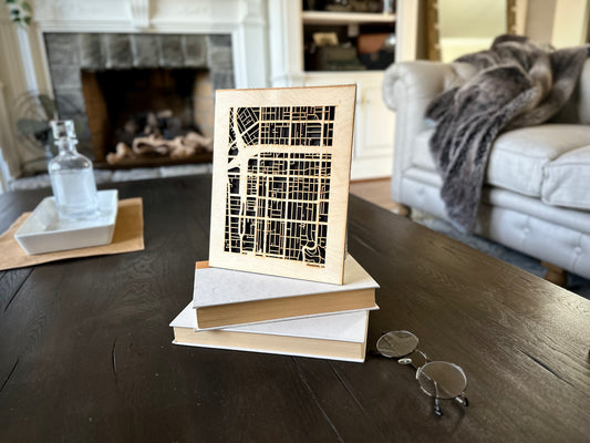 Pasadena, CA City Street Map | Modern Wood Wall Art in a Minimalist design. 2 sizes