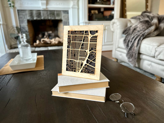 Vancouver, WA City Street Map | Modern Wood Wall Art in a Minimalist design. 2 sizes