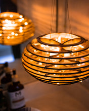 Load image into Gallery viewer, Mid-Century Modern Lantern Brings a Calm Vibe into Your Space. Inspired by Nature, this Nest lamp lights any room to create a retreat!