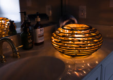 Load image into Gallery viewer, Mid-Century Modern Lantern Brings a Calm Vibe into Your Space. Inspired by Nature, this Nest lamp lights any room to create a retreat!