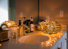 Load image into Gallery viewer, Mid-Century Modern Lantern Brings a Calm Vibe into Your Space. Inspired by Nature, this Nest lamp lights any room to create a retreat!