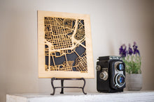 Load image into Gallery viewer, Custom Street Maps, 8x10" and 16x20" Wooden Street Cutouts
