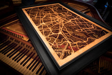 Load image into Gallery viewer, City Maps, Large 24x36&quot; Perfect Housewarming Gift! Wooden Street Cutouts