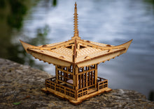Load image into Gallery viewer, Japanese Pagoda Lantern! A Mini 3D Kit LED Tea Light Candle