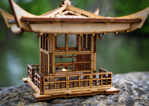 Japanese Pagoda Lantern! A Mini 3D Kit LED Tea Light Candle