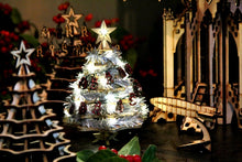 Load image into Gallery viewer, Christmas Tree Kit. Miniature Wooden desktop tree. 3D puzzle for the home or office.