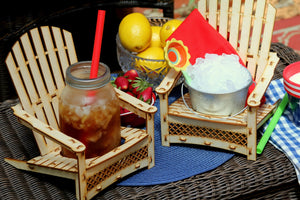 Adirondack Chair. Outdoor Planter, Drink Holder, Beach Buddy, Table Centerpiece, Party Decorations