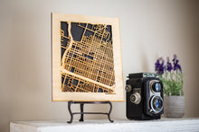 Load image into Gallery viewer, Custom Street Maps, 8x10" and 16x20" Wooden Street Cutouts