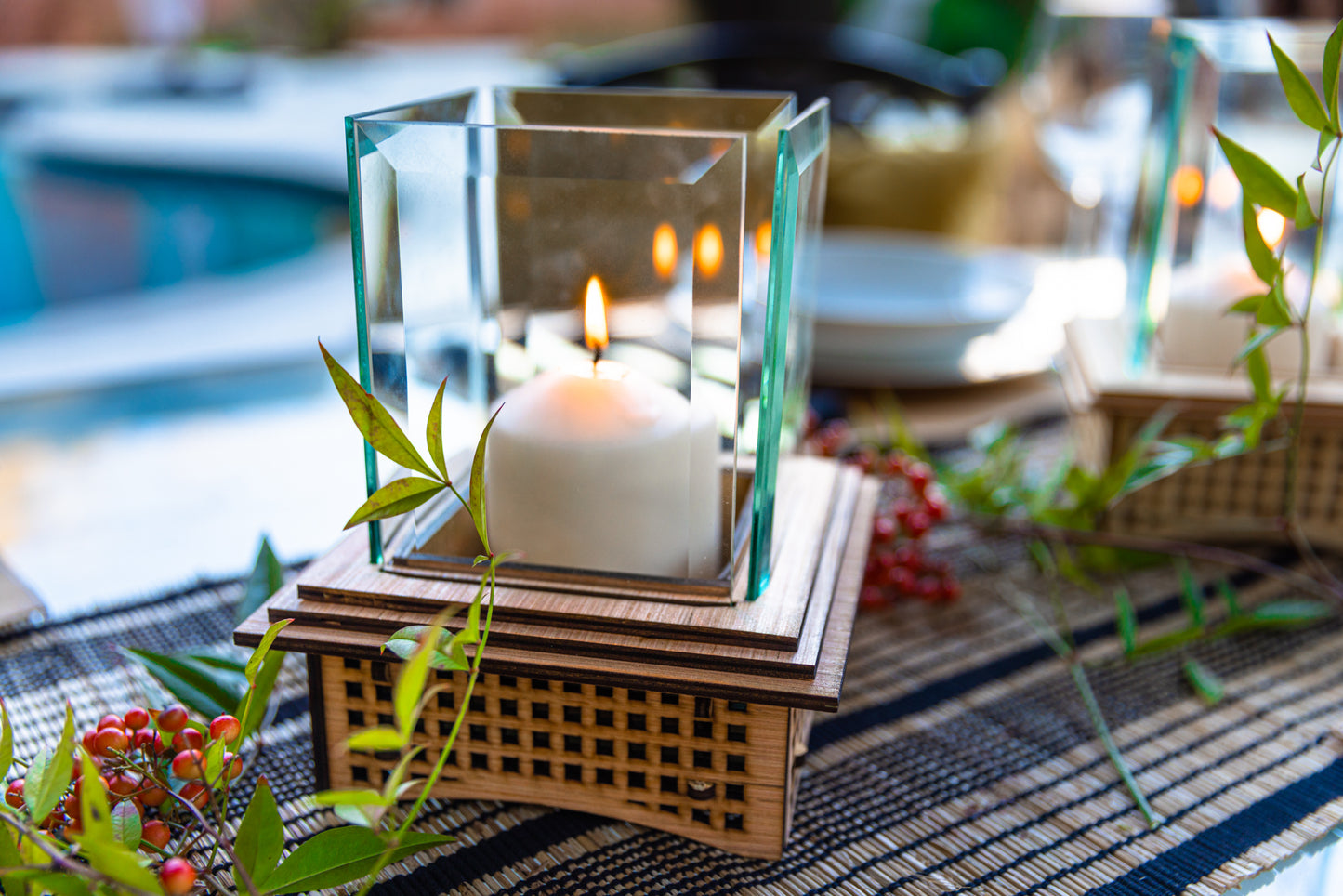 Tabletop Glass Fireplace, 2 sizes to warm your evening!