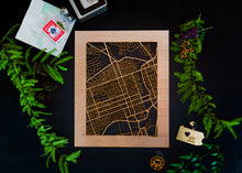 Load image into Gallery viewer, Allentown, PA City Street Map | Modern Wood Wall Art in a Minimalist design. 2 sizes