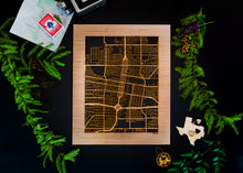 Load image into Gallery viewer, Amarillo, TX City Street Map | Modern Wood Wall Art in a Minimalist design. 2 sizes