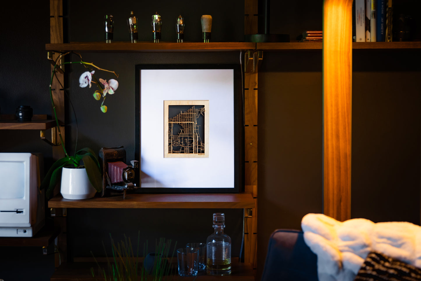 Anacortes, WA City Street Map | Modern Wood Wall Art in a Minimalist design. 2 sizes