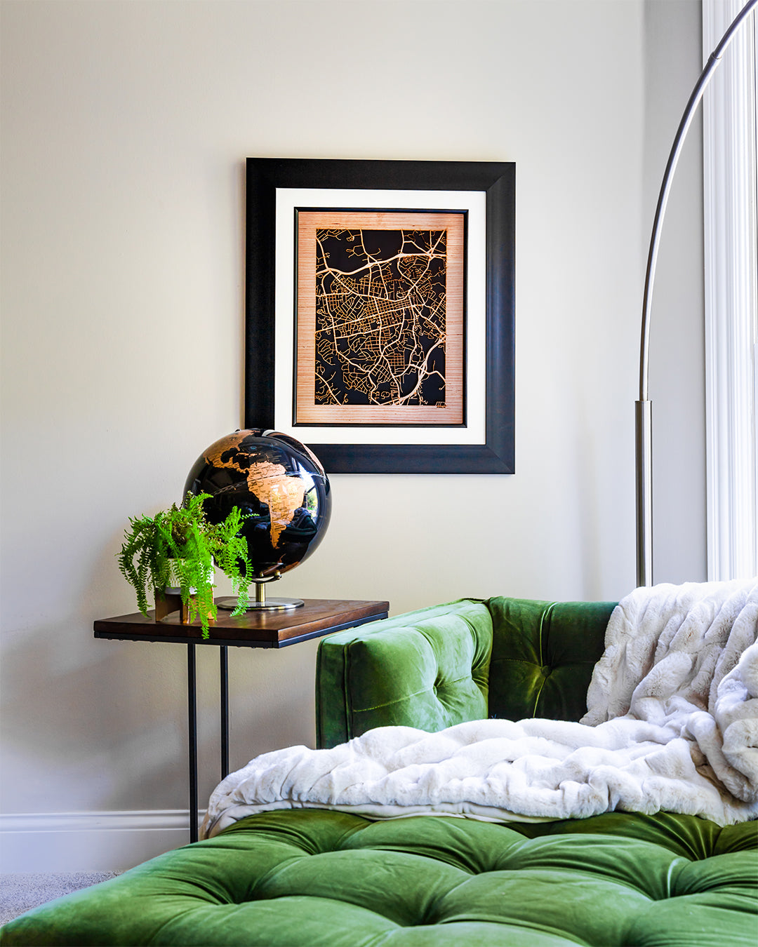 Athens, GA City Street Map | Modern Wood Wall Art in a Minimalist design. 2 sizes