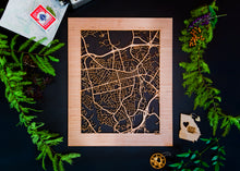 Load image into Gallery viewer, Athens, GA City Street Map | Modern Wood Wall Art in a Minimalist design. 2 sizes