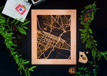Load image into Gallery viewer, Augusta, GA City Street Map | Modern Wood Wall Art in a Minimalist design. 2 sizes