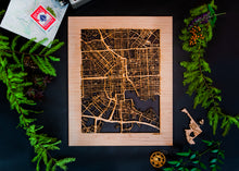 Load image into Gallery viewer, Baltimore, MD City Street Map | Modern Wood Wall Art in a Minimalist design. 2 sizes