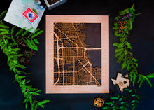 Load image into Gallery viewer, Beaumont, TX City Street Map | Modern Wood Wall Art in a Minimalist design. 2 sizes
