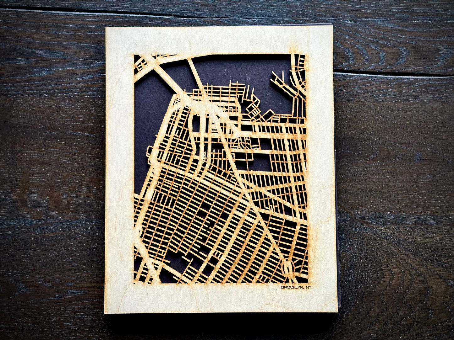 New York City, NY City Street Map | Modern Wood Wall Art in a Minimalist design. 3 sizes
