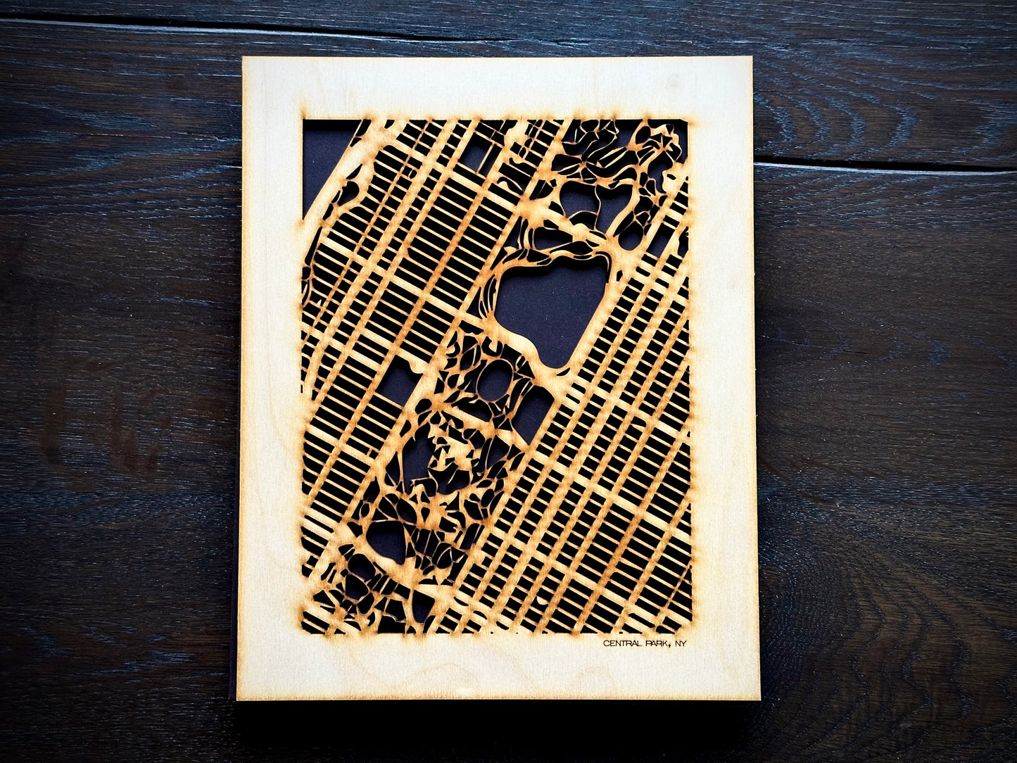 New York City, NY City Street Map | Modern Wood Wall Art in a Minimalist design. 3 sizes
