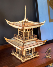 Load image into Gallery viewer, Japanese Pagoda Lantern! A Mini 3D Kit LED Tea Light Candle