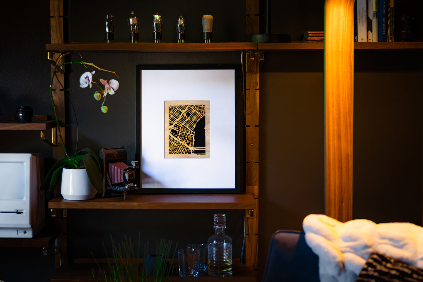 New Orleans, LA City Street Map | Modern Wood Wall Art in a Minimalist design. 3 sizes