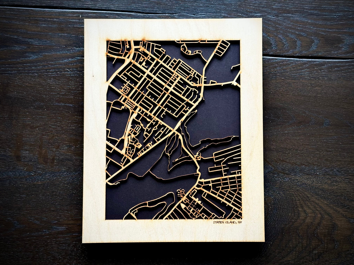 New York City, NY City Street Map | Modern Wood Wall Art in a Minimalist design. 3 sizes