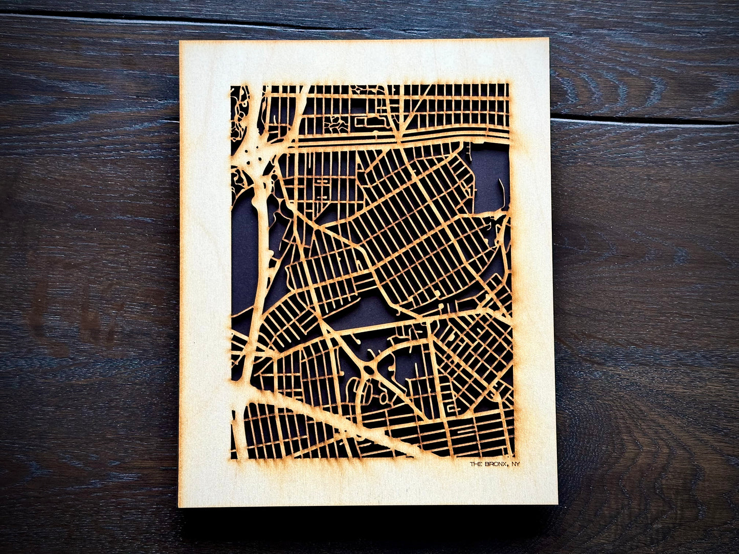 New York City, NY City Street Map | Modern Wood Wall Art in a Minimalist design. 3 sizes