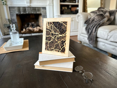 Amman, Jordan City Street Map | Modern Wood Wall Art in a Minimalist design. 2 sizes