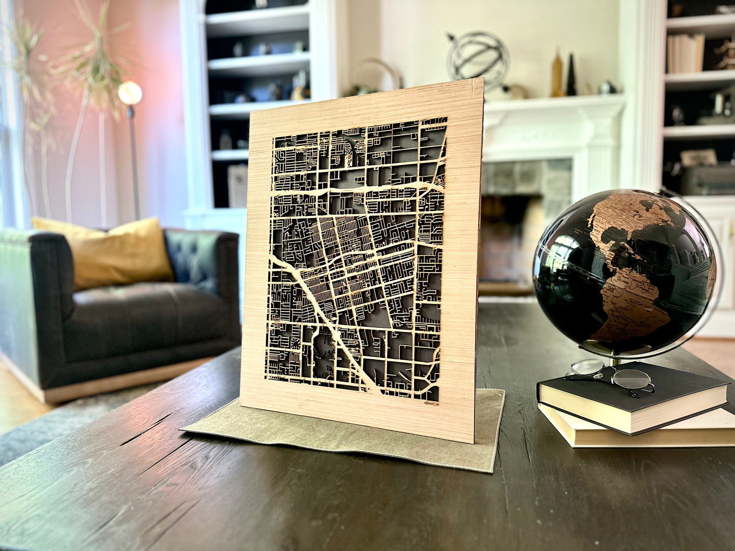 Anaheim, CA City Street Map | Modern Wood Wall Art in a Minimalist design. 2 sizes
