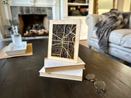 Ann Arbor, MI City Street Map | Modern Wood Wall Art in a Minimalist design. 2 sizes