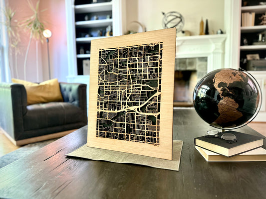 Arvada, CO City Street Map | Modern Wood Wall Art in a Minimalist design. 2 sizes