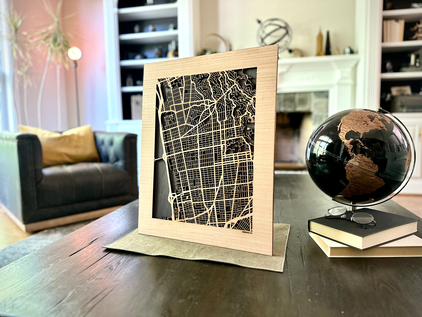 Berkeley, CA City Street Map | Modern Wood Wall Art in a Minimalist design. 2 sizes