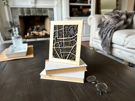 Berlin, Germany City Street Map | Modern Wood Wall Art in a Minimalist design. 2 sizes