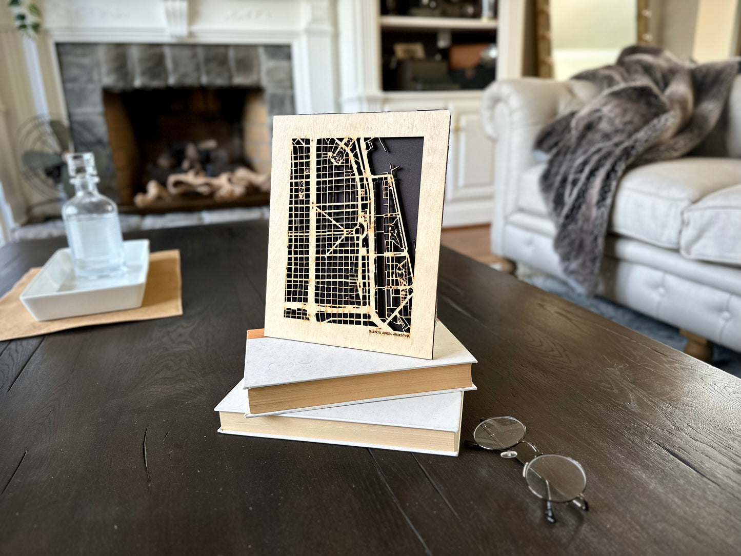 Buenos Aires, Argentina City Street Map | Modern Wood Wall Art in a Minimalist design. 2 sizes