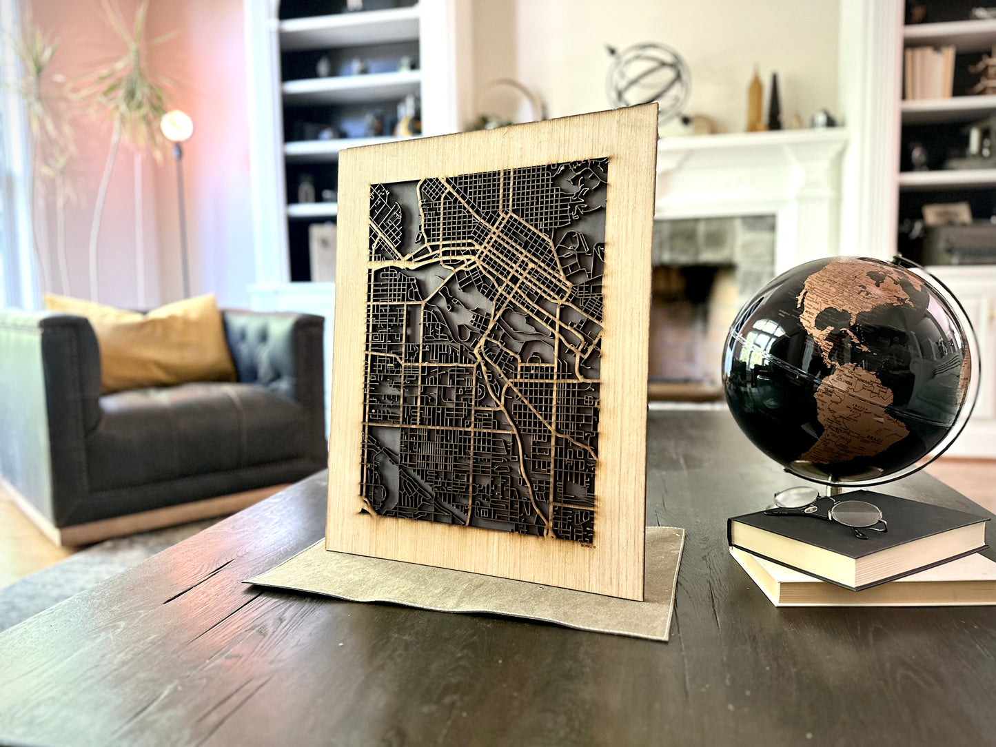 Boise, ID City Street Map | Modern Wood Wall Art in a Minimalist design. 2 sizes