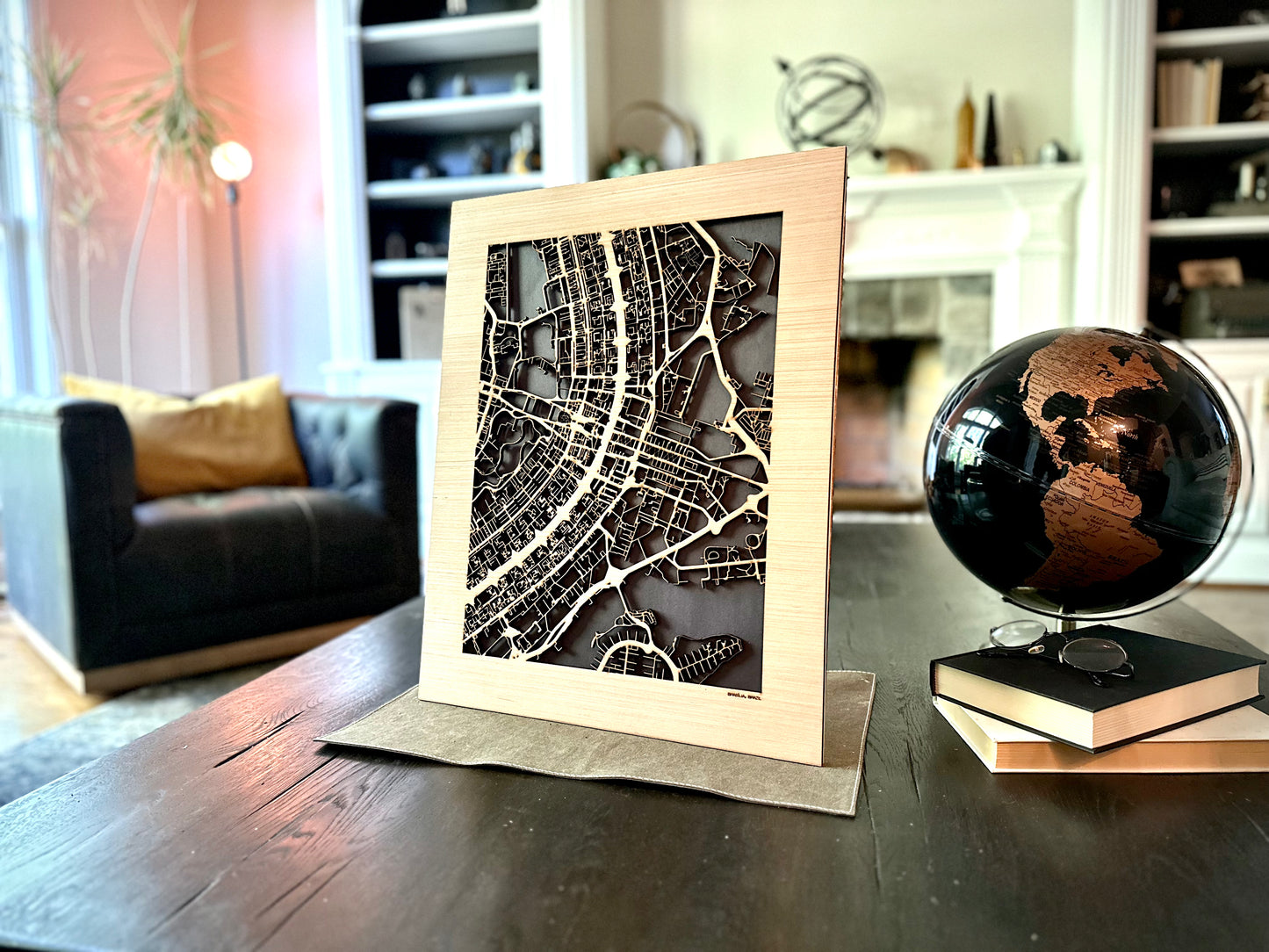 Brasília, Brazil City Street Map | Modern Wood Wall Art in a Minimalist design. 2 sizes