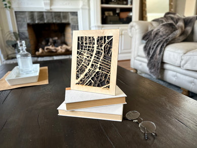 Brasília, Brazil City Street Map | Modern Wood Wall Art in a Minimalist design. 2 sizes