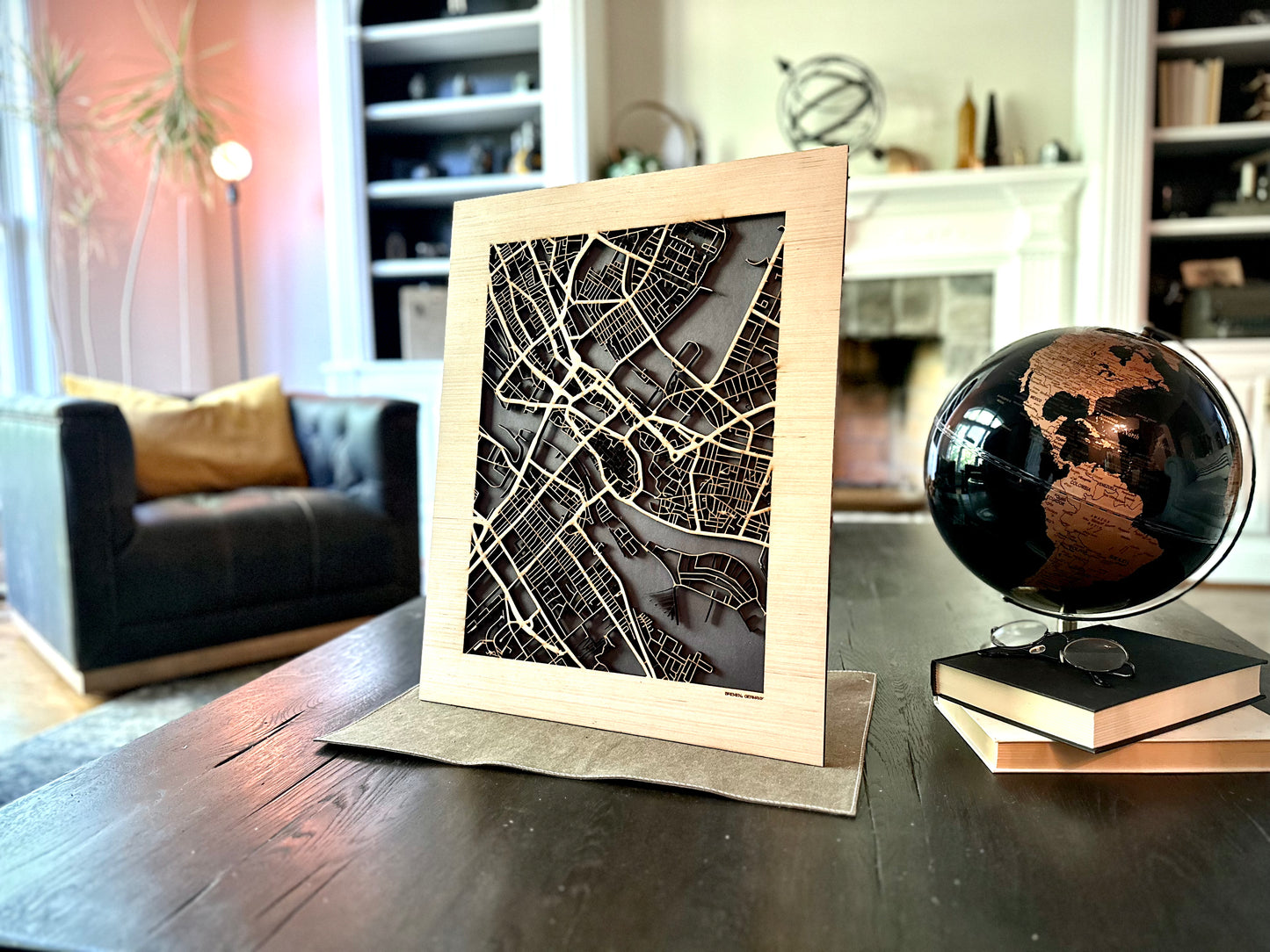 Bremen, Germany City Street Map | Modern Wood Wall Art in a Minimalist design. 2 sizes