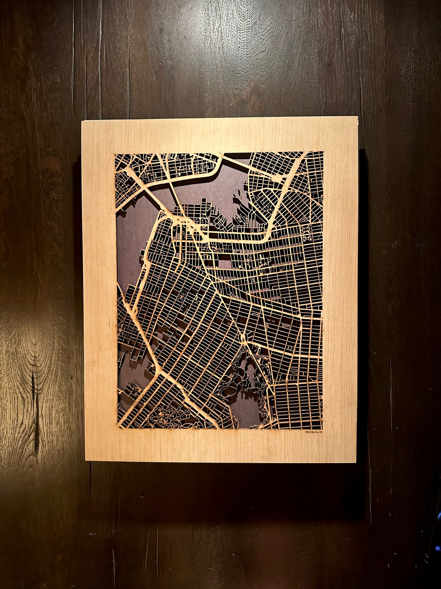 New York City, NY City Street Map | Modern Wood Wall Art in a Minimalist design. 3 sizes