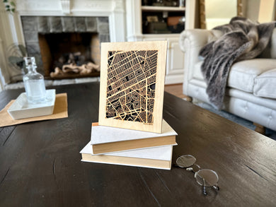 Cancun, Mexico City Street Map | Modern Wood Wall Art in a Minimalist design. 2 sizes