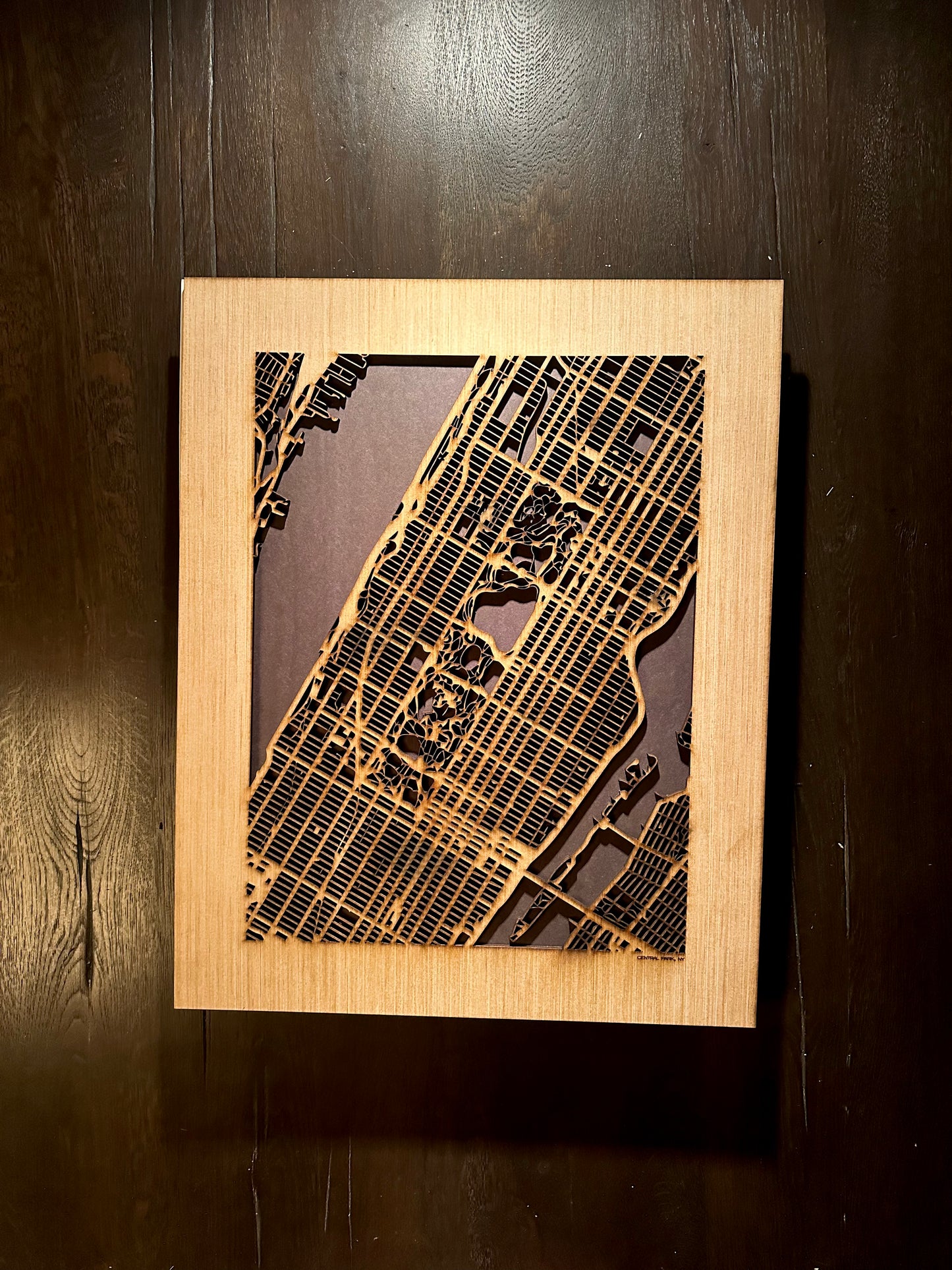 New York City, NY City Street Map | Modern Wood Wall Art in a Minimalist design. 3 sizes