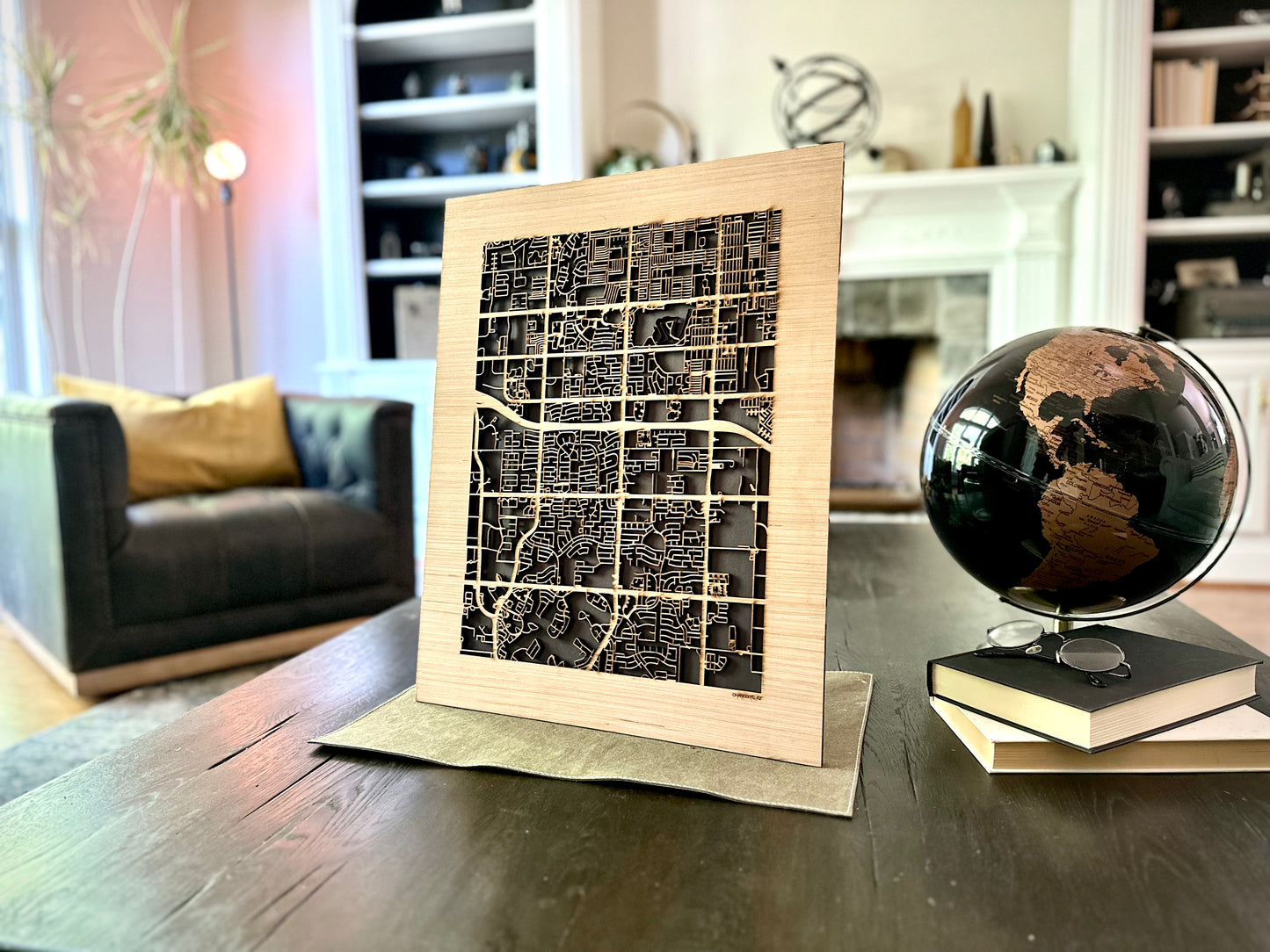 Chandler, AZ City Street Map | Modern Wood Wall Art in a Minimalist design. 2 sizes