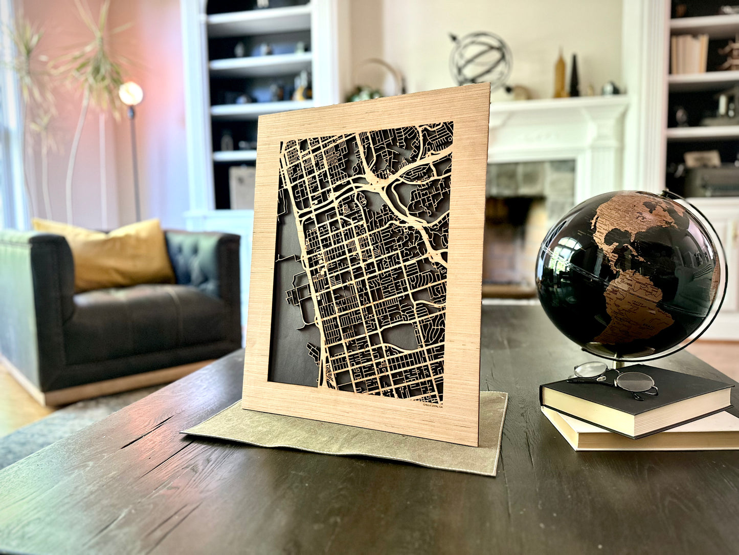 Chula Vista, CA City Street Map | Modern Wood Wall Art in a Minimalist design. 2 sizes