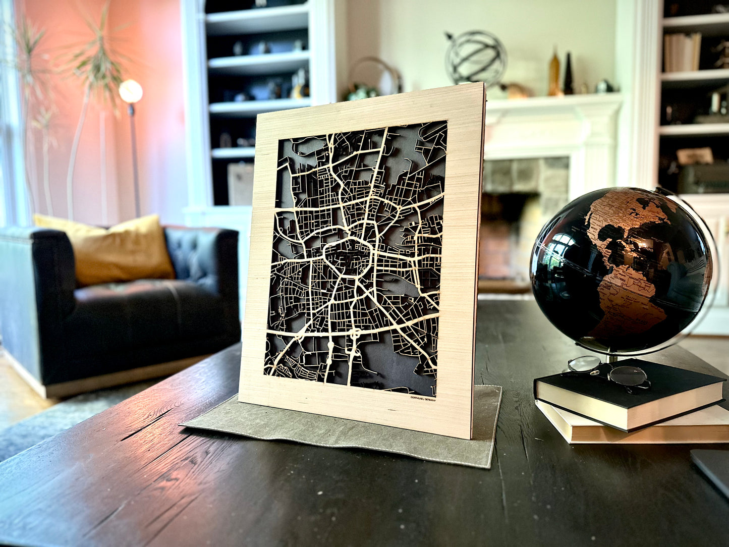 Dortmund, Germany City Street Map | Modern Wood Wall Art in a Minimalist design. 2 sizes