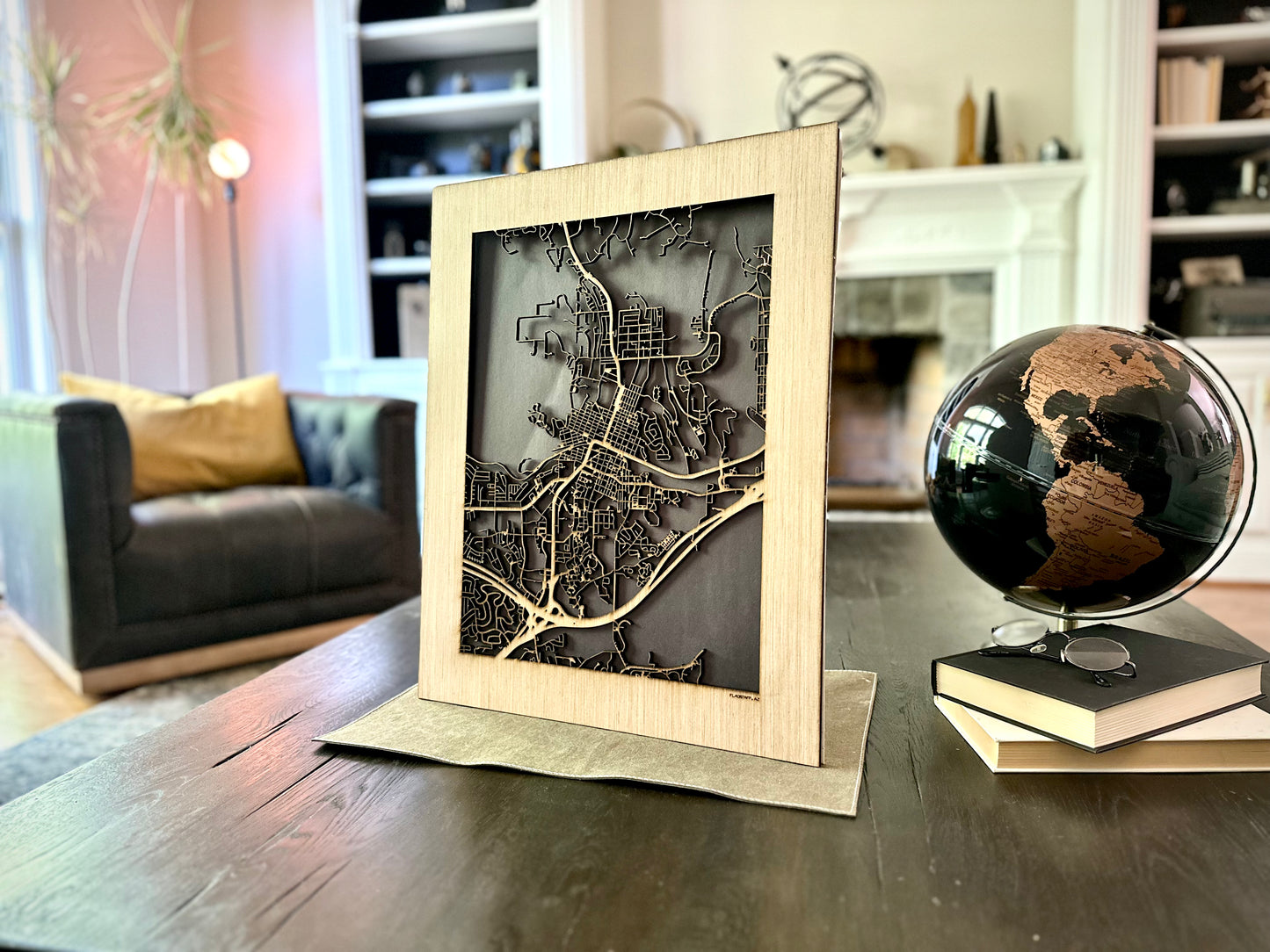 Flagstaff, AZ City Street Map | Modern Wood Wall Art in a Minimalist design. 2 sizes